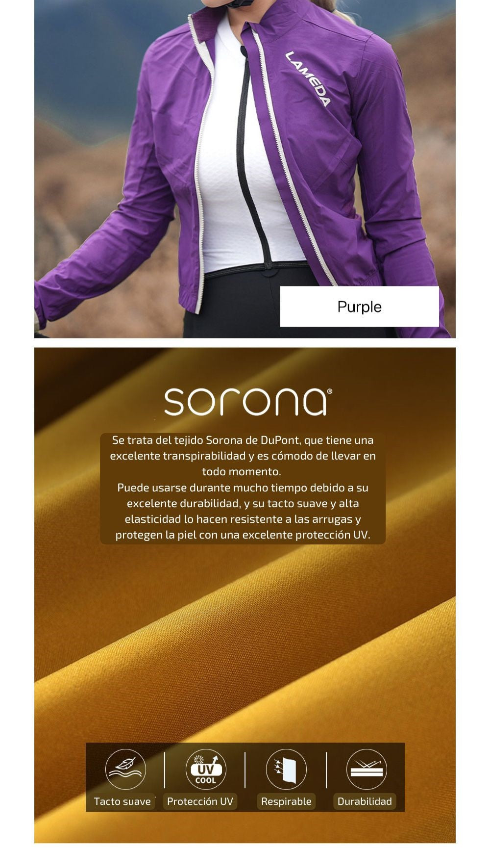 Cortaviento manga larga BETA Z414 Mujer Lameda