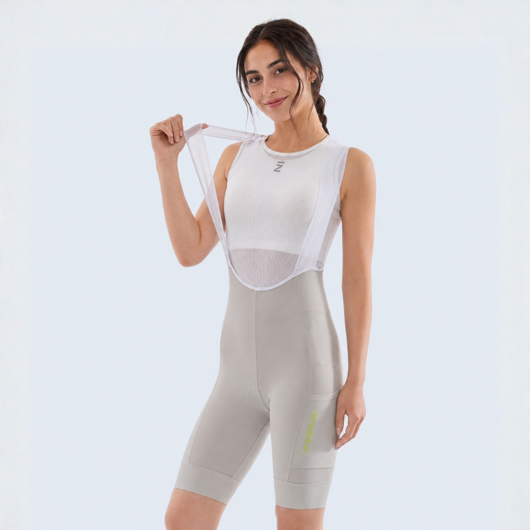 Calza Corta con Tirantes C881 Inbike Mujer