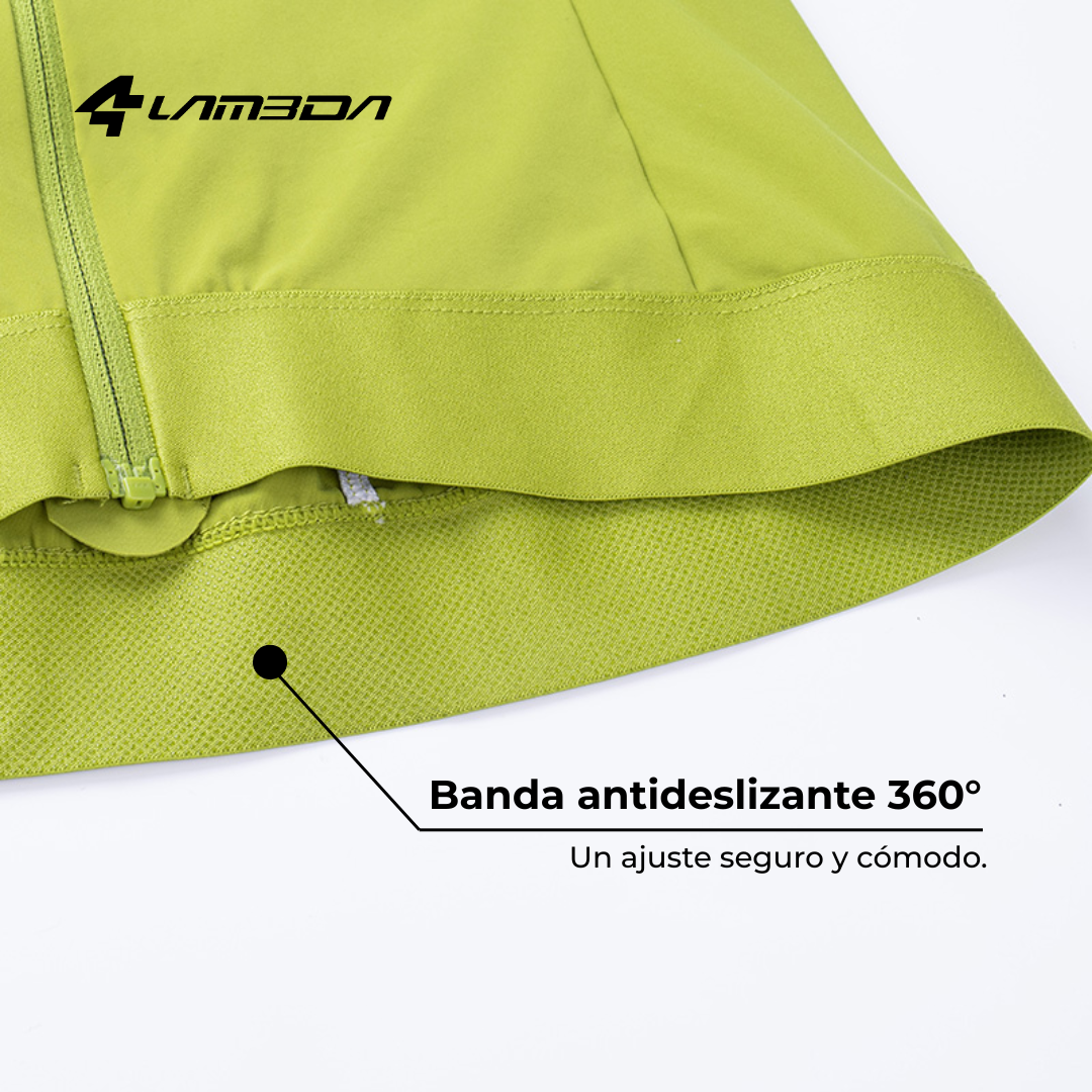 Tricota ciclismo larga Azure Z-273 LAMEDA