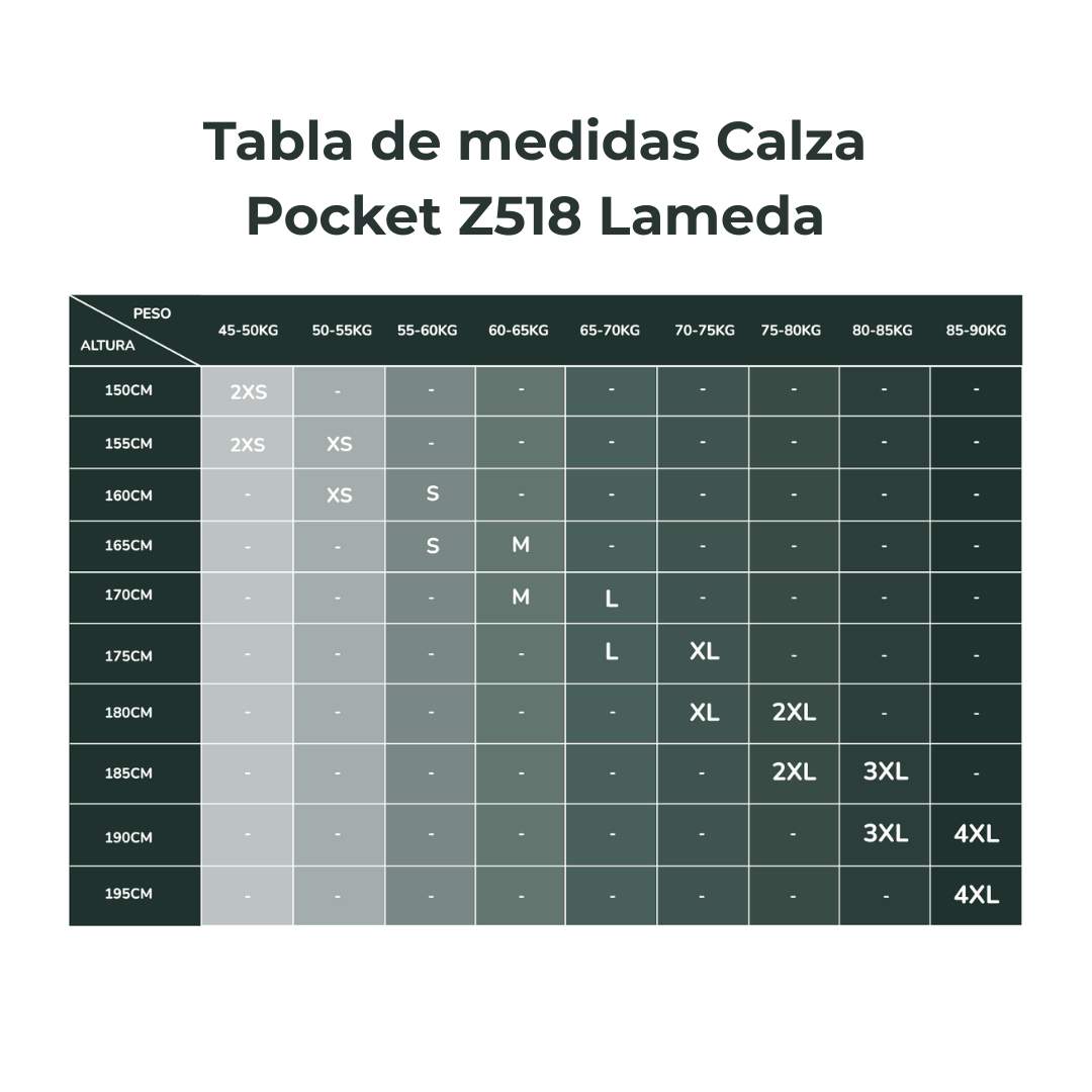 Calza Pocket s/t Z595 Lameda