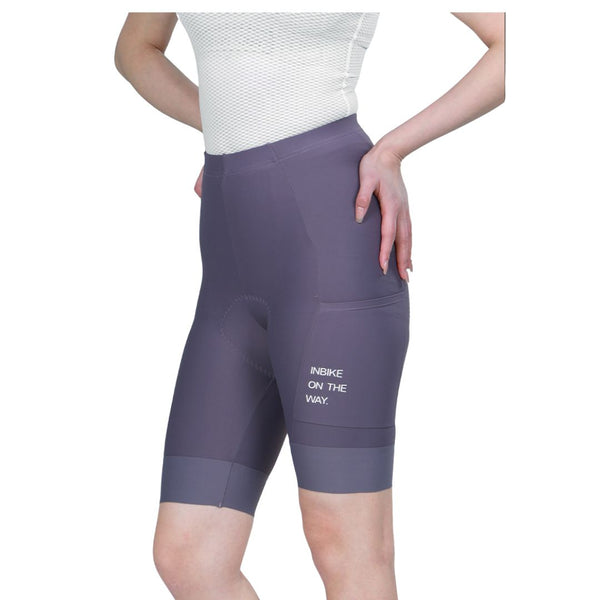 Calza short pocket river X310 Inbike mujer - Purple