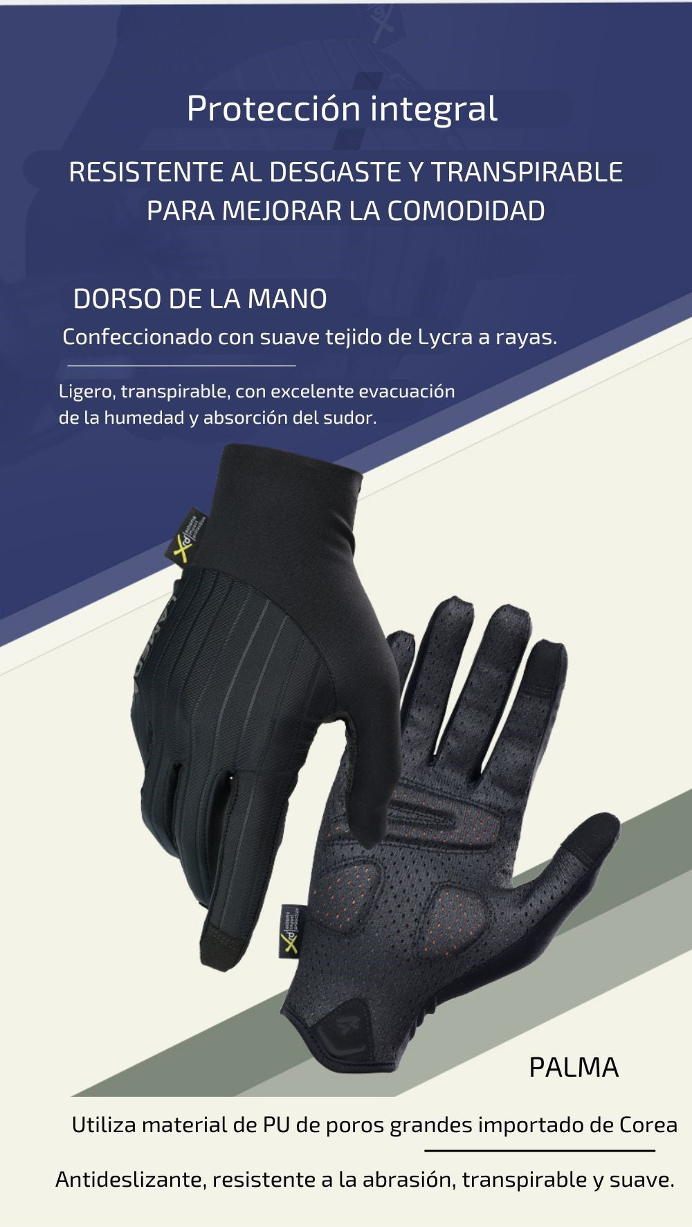 Guantes Largos de ciclismo 2049 LAMEDA