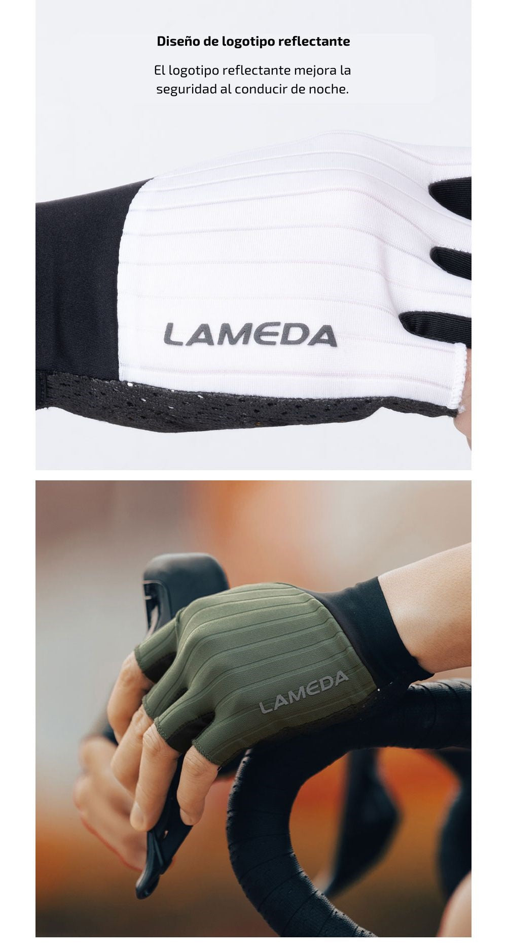 Guantes cortos de ciclismo 2039 LAMEDA
