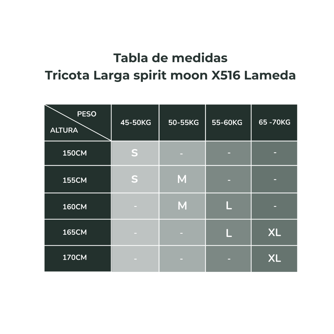 Tricota Larga spirit moon X516 Lameda Mujer