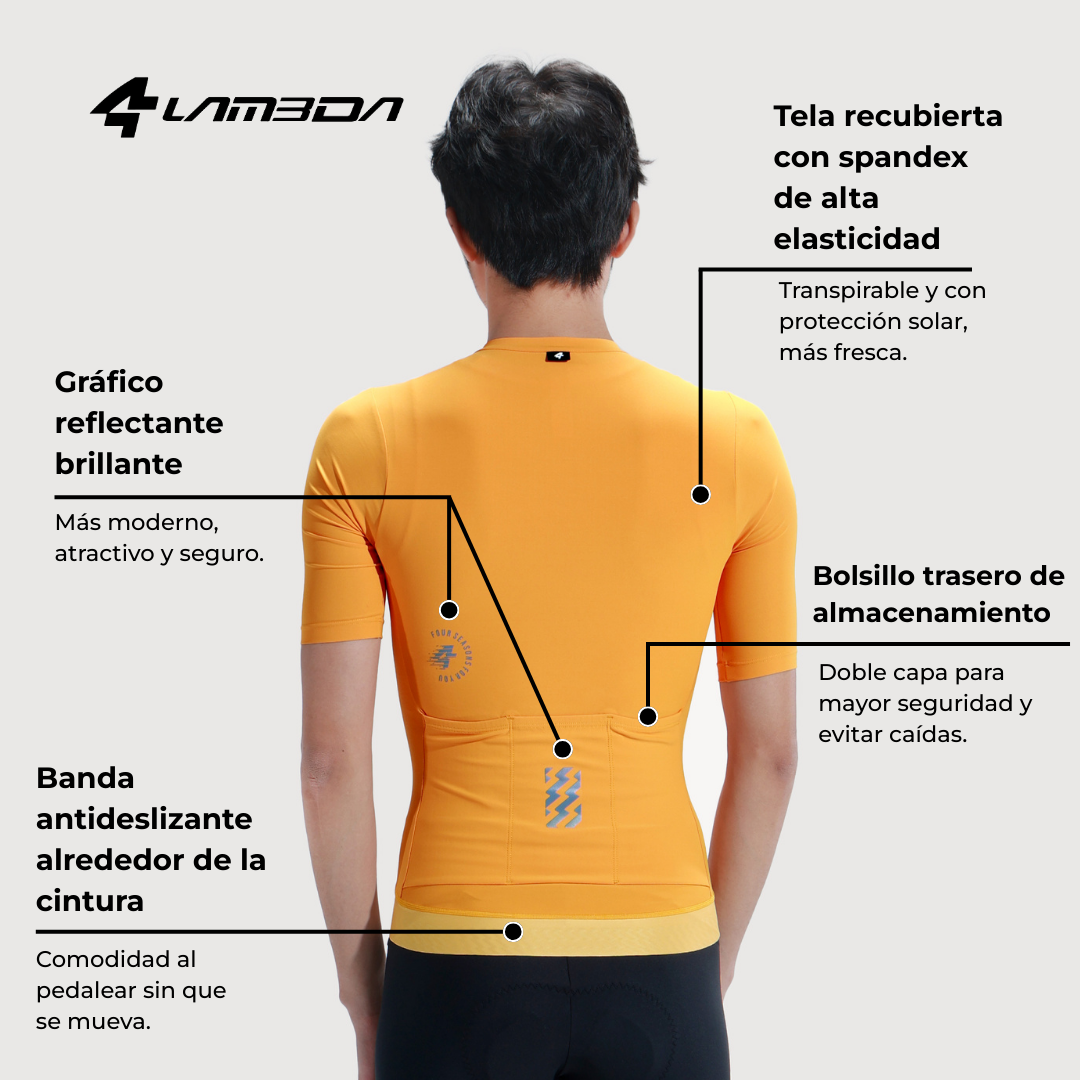 Tricota ciclismo corta Skirr X315 LAMEDA