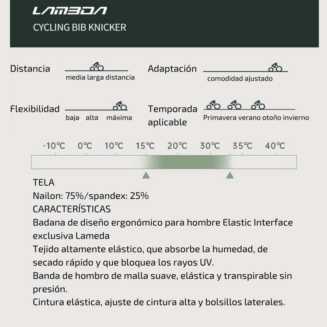 Calza Larga 3/4 ACE T347 Lameda