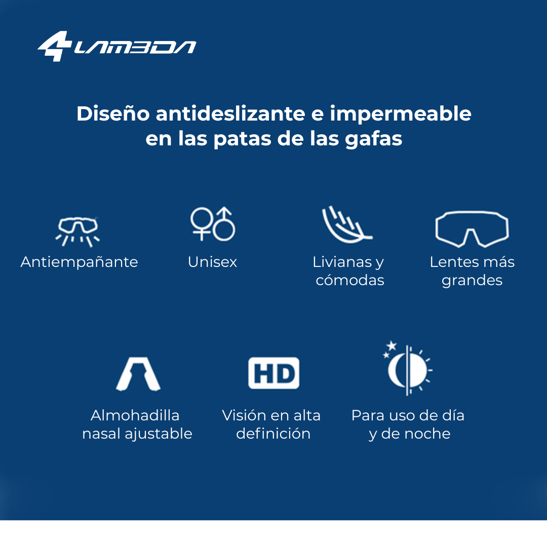 Lentes Fotocromáticos Anti-empañantes LS-600 Lameda