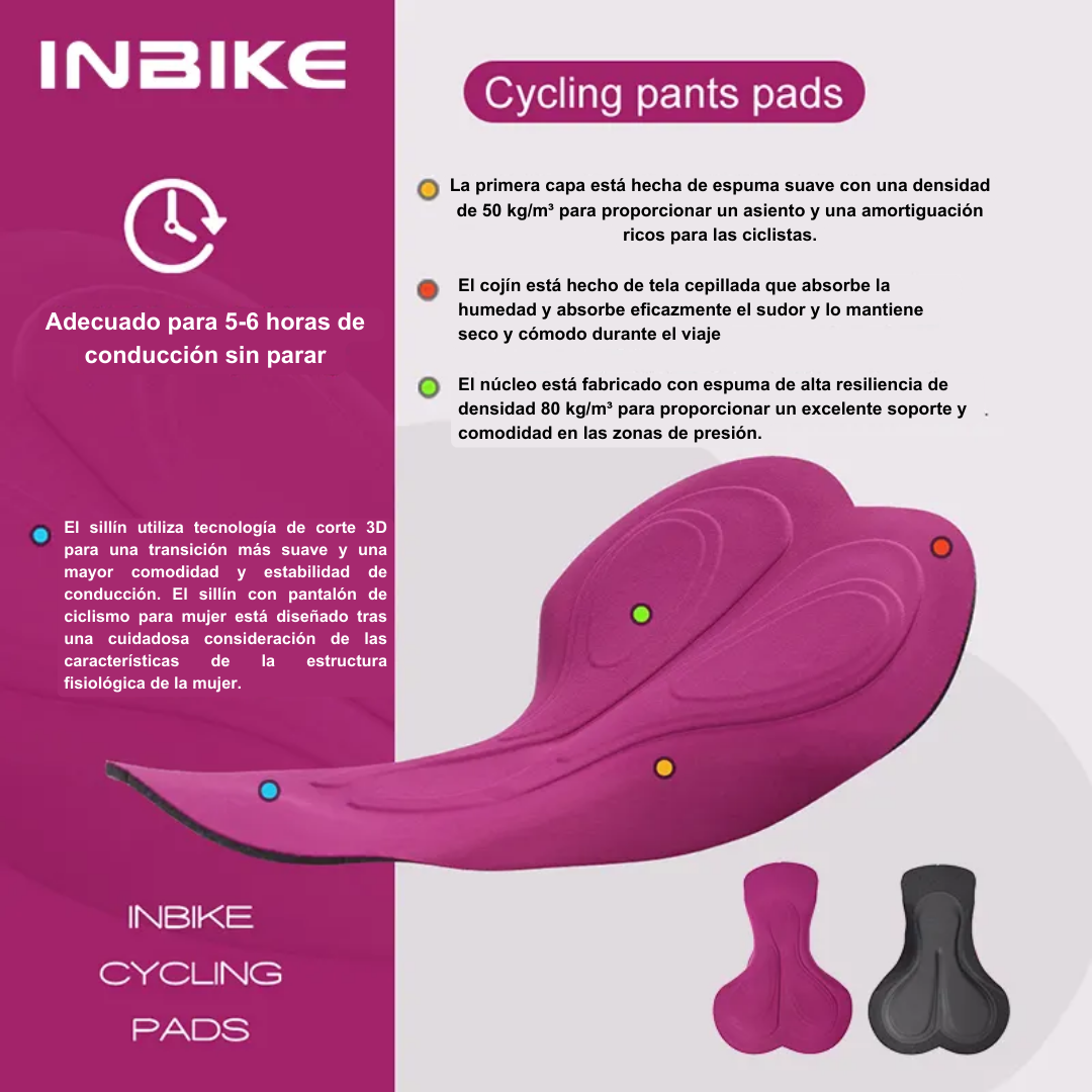 Calza short pocket river X310 Inbike mujer