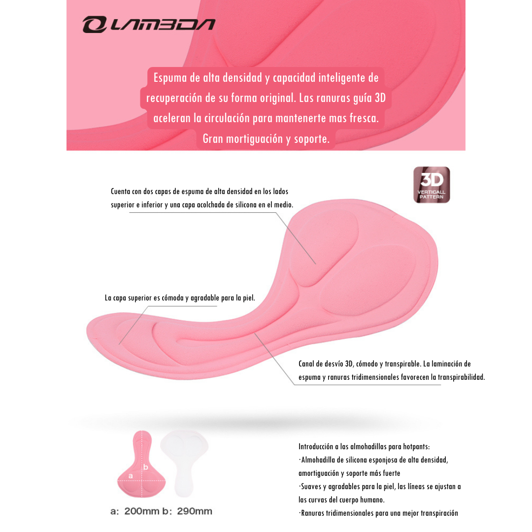 Calza Interior Hot pants 655 044 Lameda Mujer