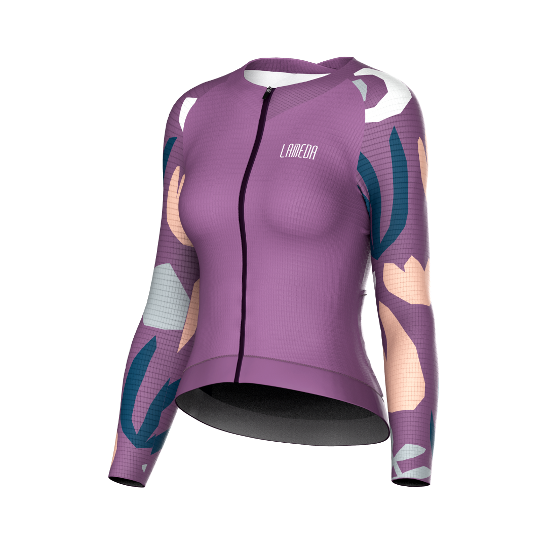Tricota ciclismo larga Neon SZ108 LAMEDA MUJER