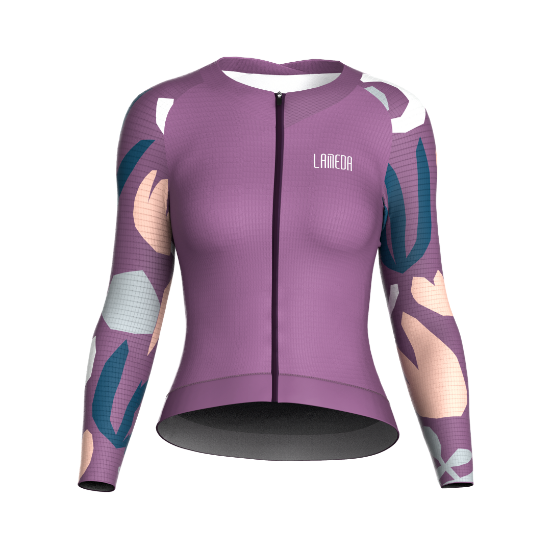 Tricota ciclismo larga Neon SZ108 LAMEDA MUJER