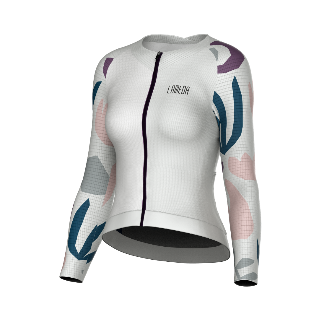 Tricota ciclismo larga Neon SZ108 LAMEDA MUJER