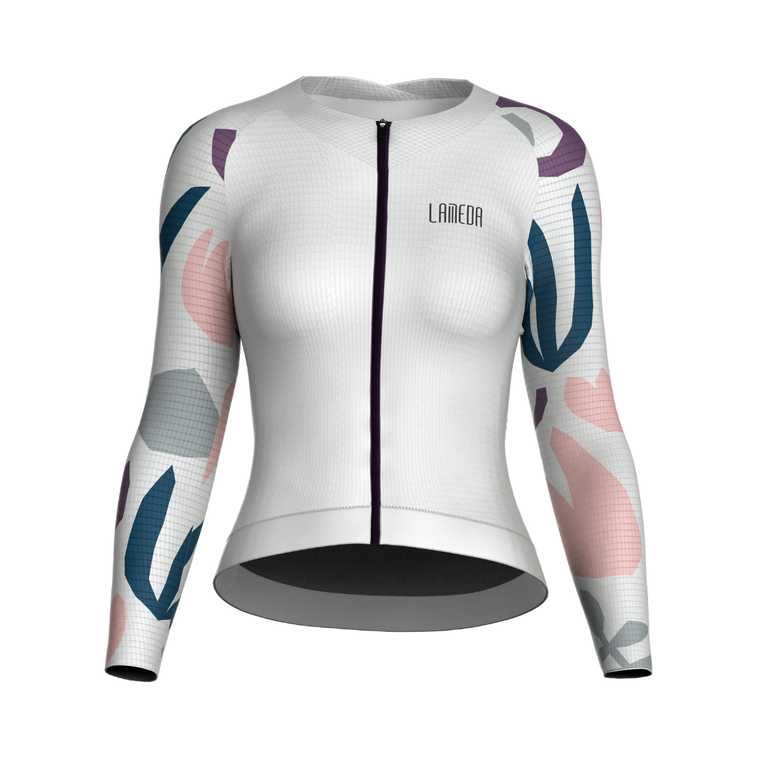 Tricota ciclismo larga Neon SZ108 LAMEDA MUJER