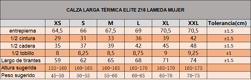 Calza larga Térmica invierno Elite WZ18 Lameda Mujer