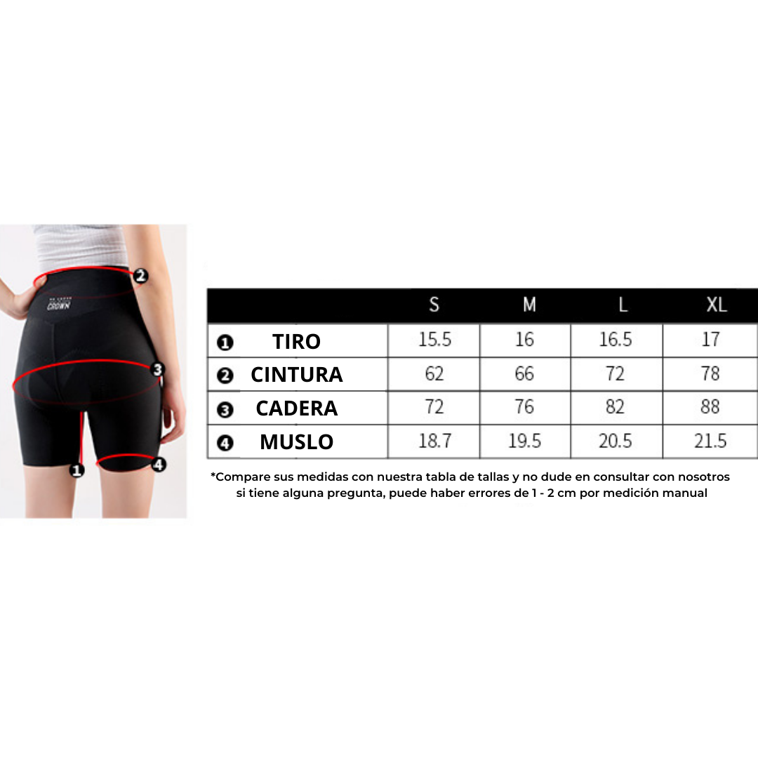 Calza Starlight short W32 Lameda Mujer