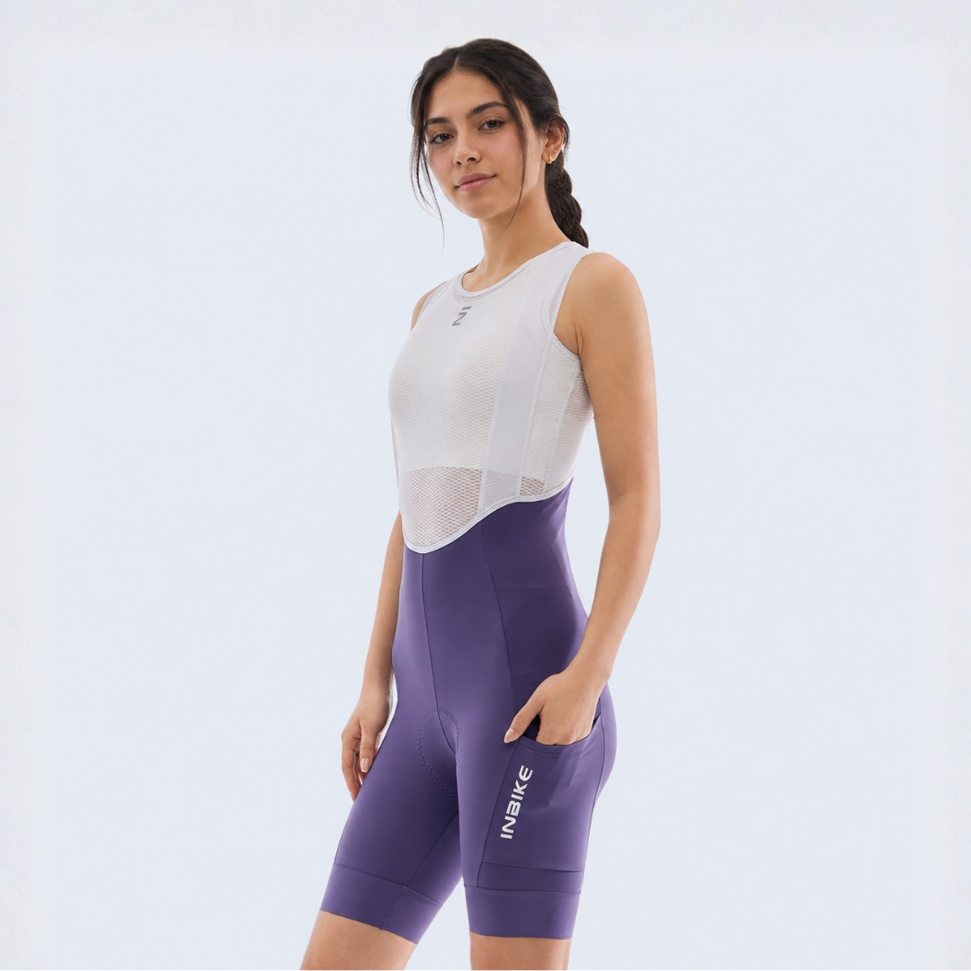 Calza Corta con Tirantes C881 Inbike Mujer