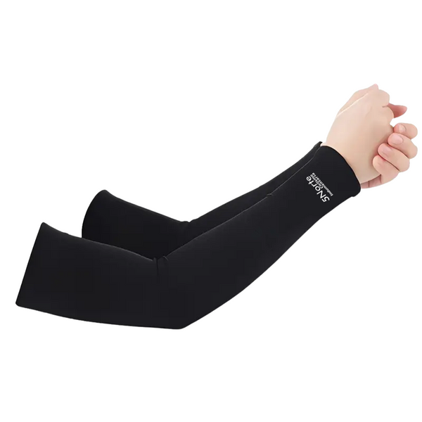 Manguillas de ciclismo XT01 Protección UV Talla estándar - Negro