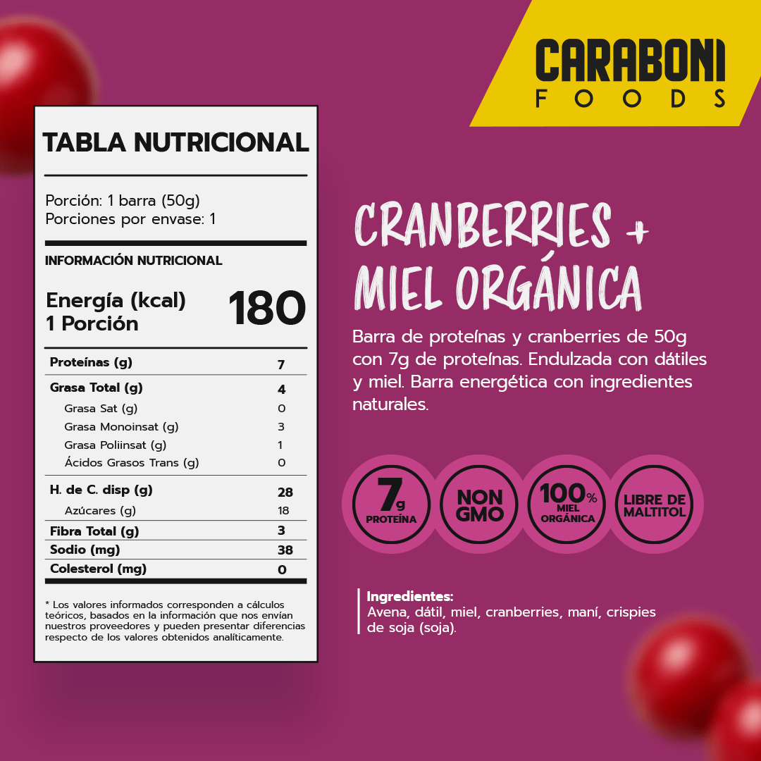 Barra Energética Caraboni 50 gr.