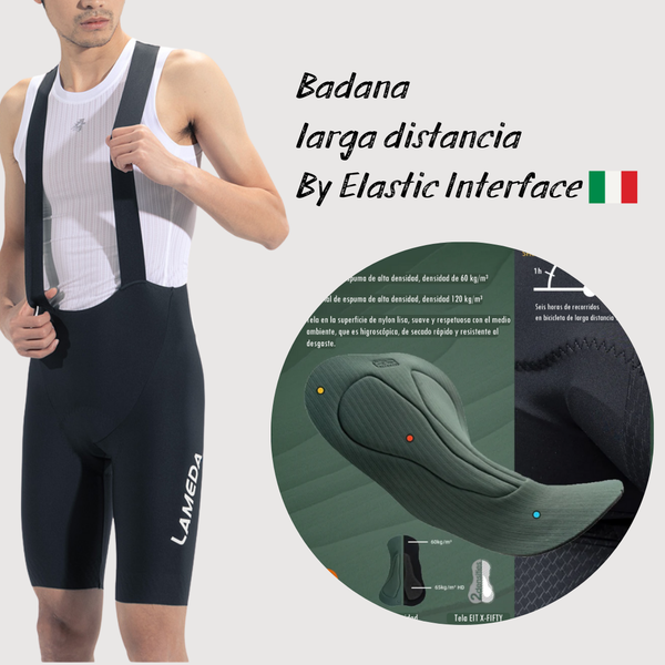 Calza Saturn S234 Elastic Interface Lameda - Black