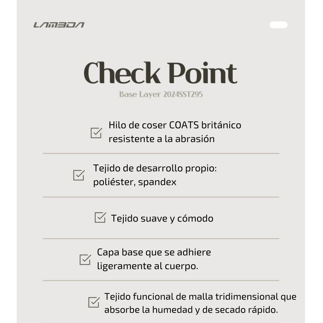 Primera capa T295 Base Layer lameda