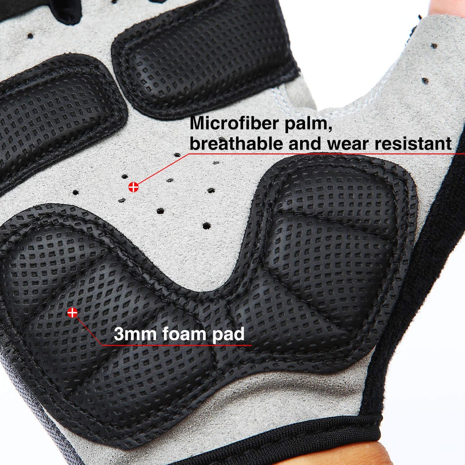 Guantes Cortos 2059 Black-Green Lameda